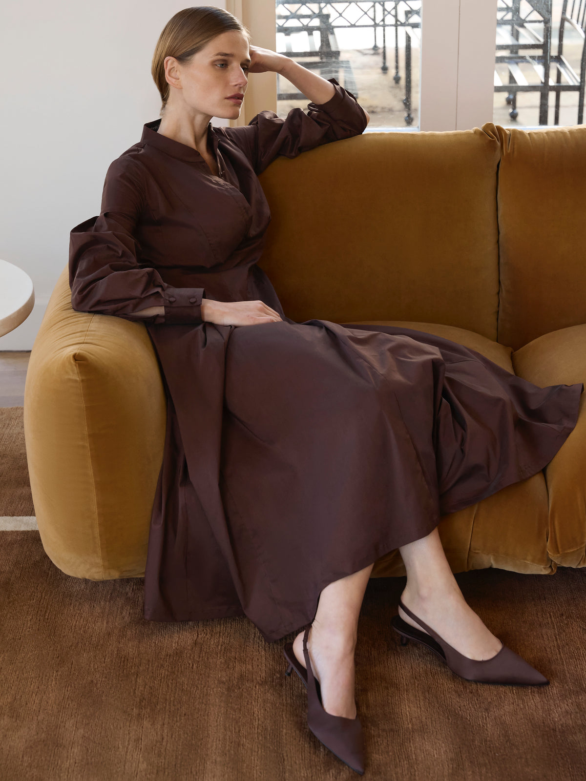 Moss & Spy - Lara Shirt Dress - Chocolate