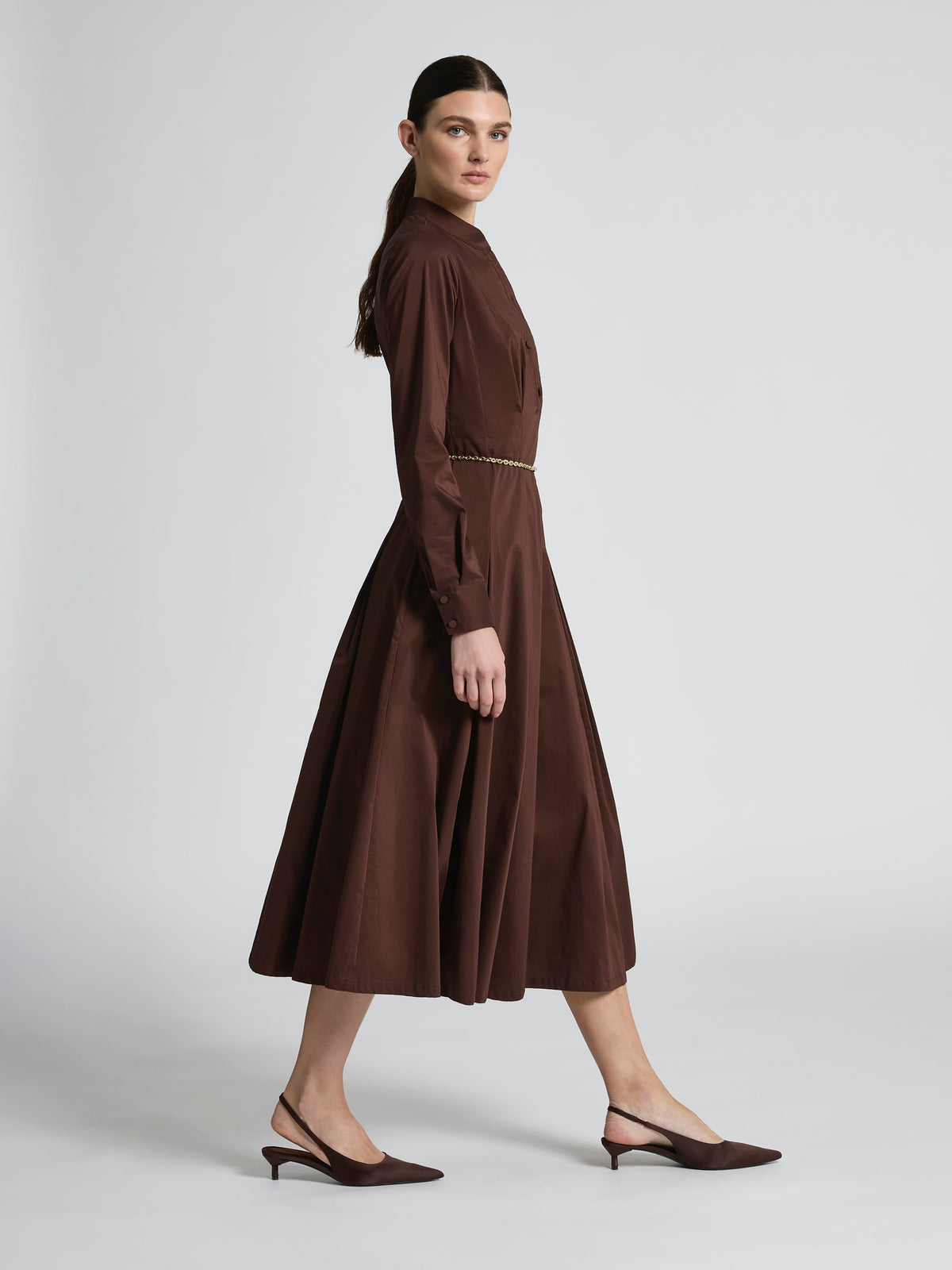 Moss & Spy - Lara Shirt Dress - Chocolate