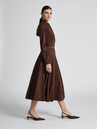 Moss & Spy - Lara Shirt Dress - Chocolate