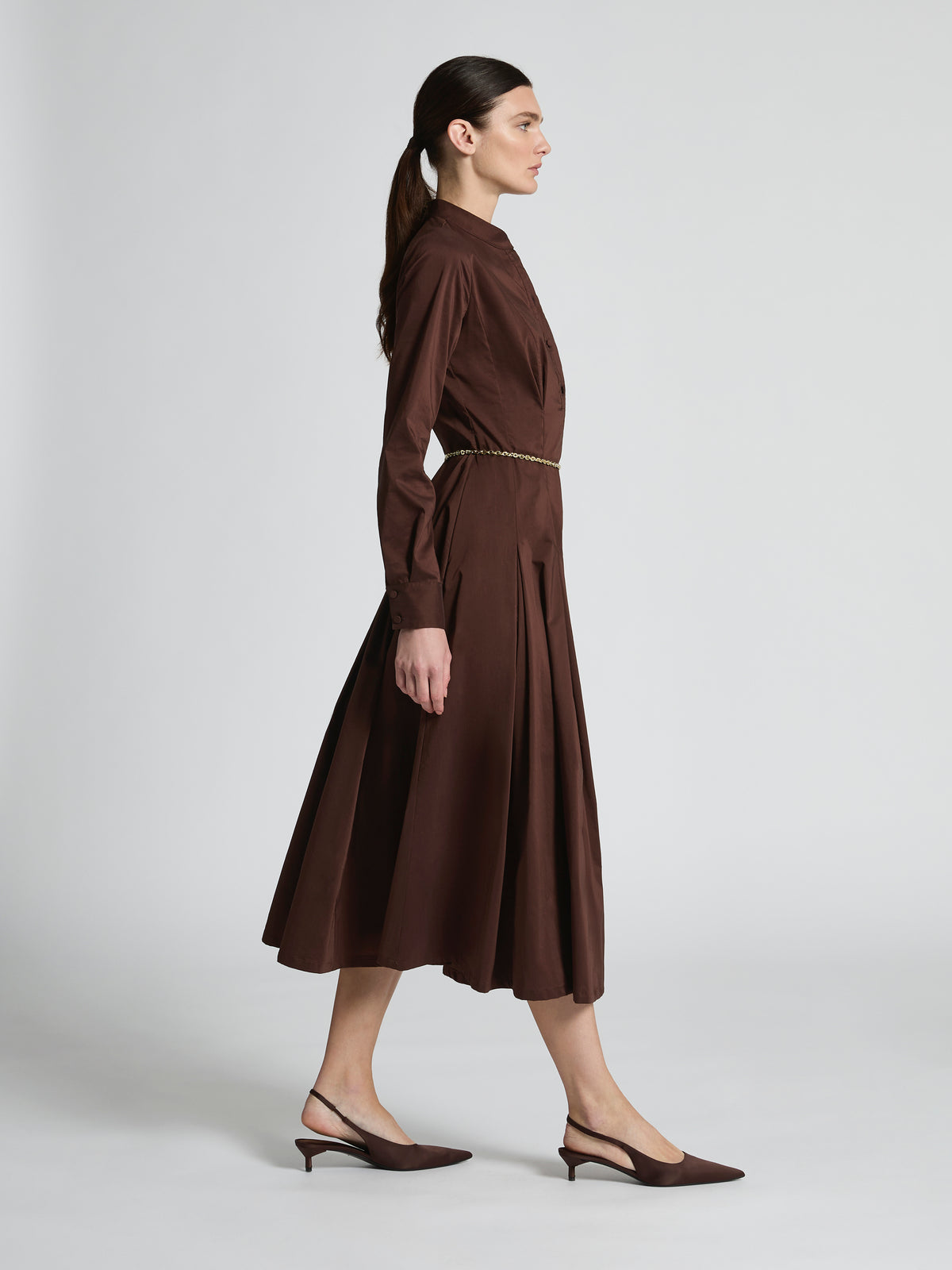 Moss & Spy - Lara Shirt Dress - Chocolate