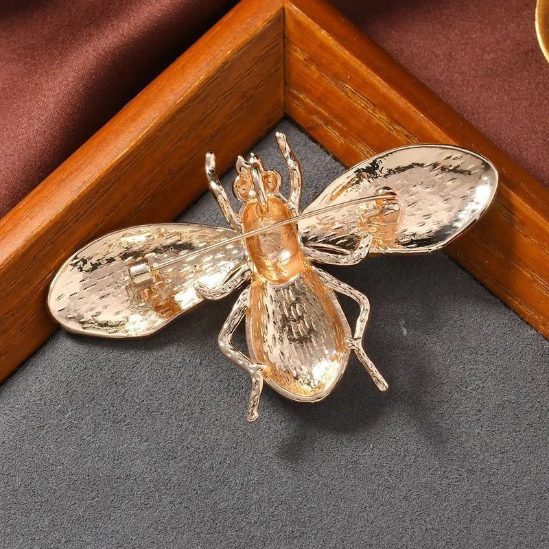 Enamel Bee Brooches