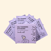 Soleiz Lavender self-warming eye mask box of 5