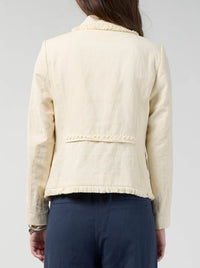 Loobies Story - Navi Linen Blend Jacket - Buttermilk