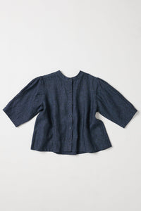 Eva's Sunday Loretta Reversible Top Navy front