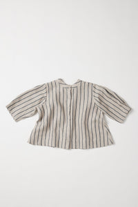 Eva's Sunday Loretta Reversible Top Navy Stripe front
