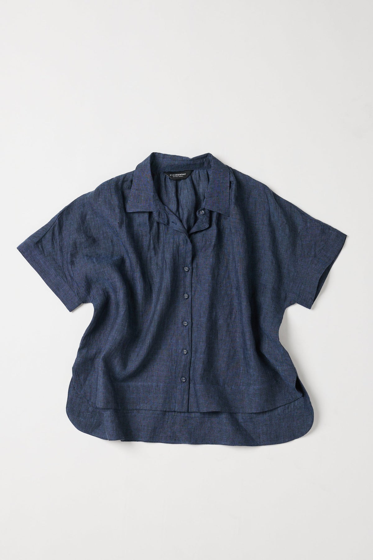 Eva's Sunday Lumi Collared Shirt Navy