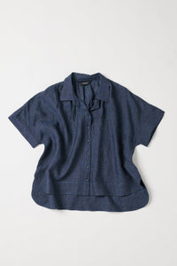 Eva's Sunday Lumi Collared Shirt Navy
