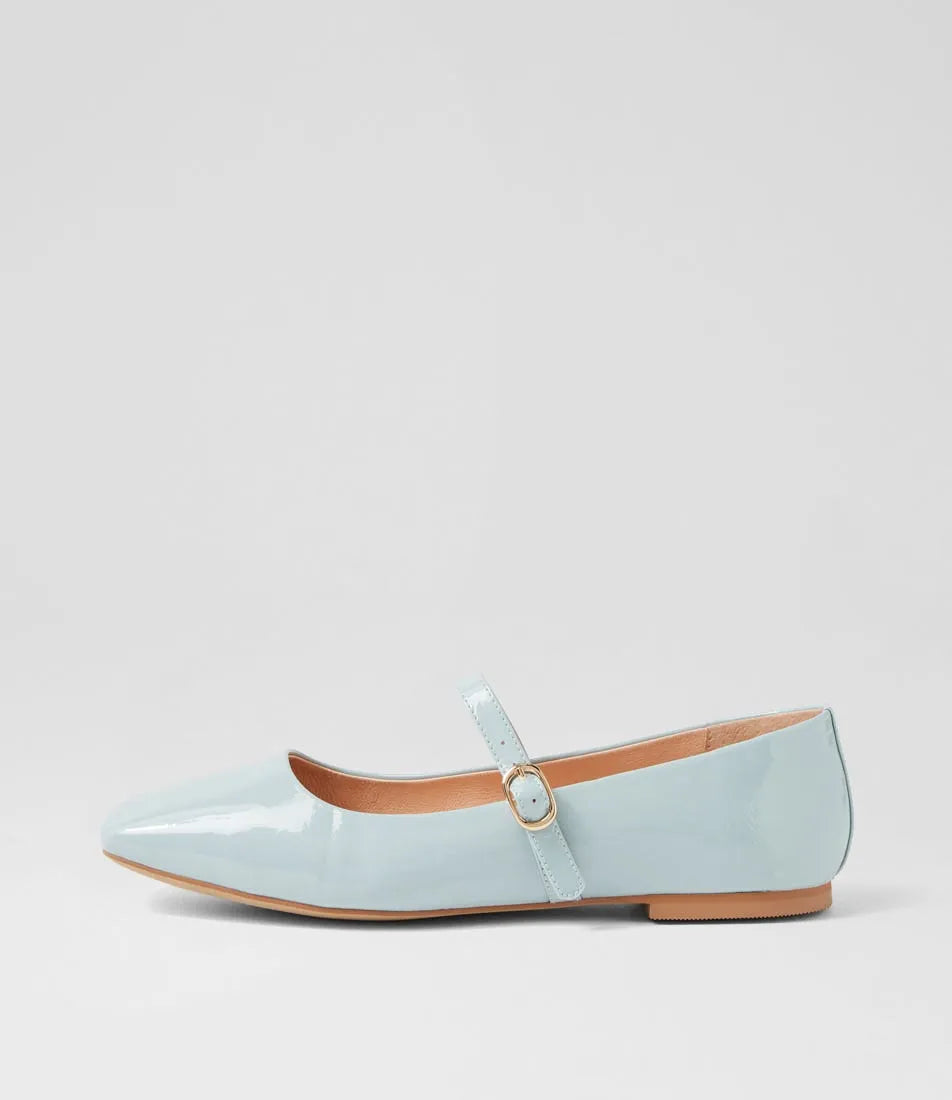 Mollini - Tokena Ballet Flat - Pale Blue Patent