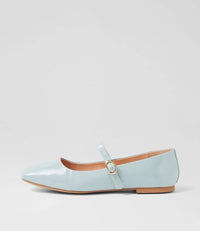 Mollini - Tokena Ballet Flat - Pale Blue Patent