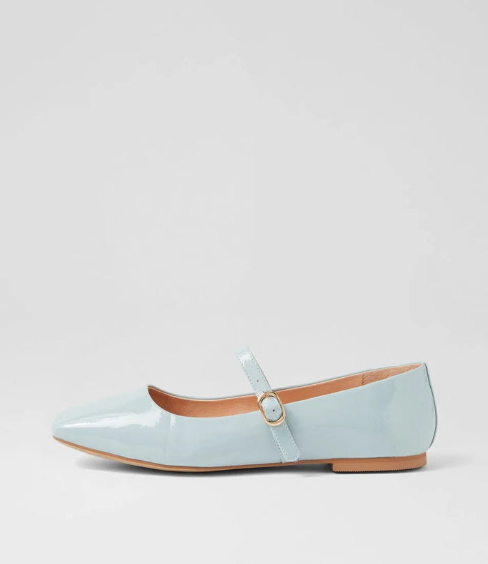 Mollini - Tokena Ballet Flat - Pale Blue Patent