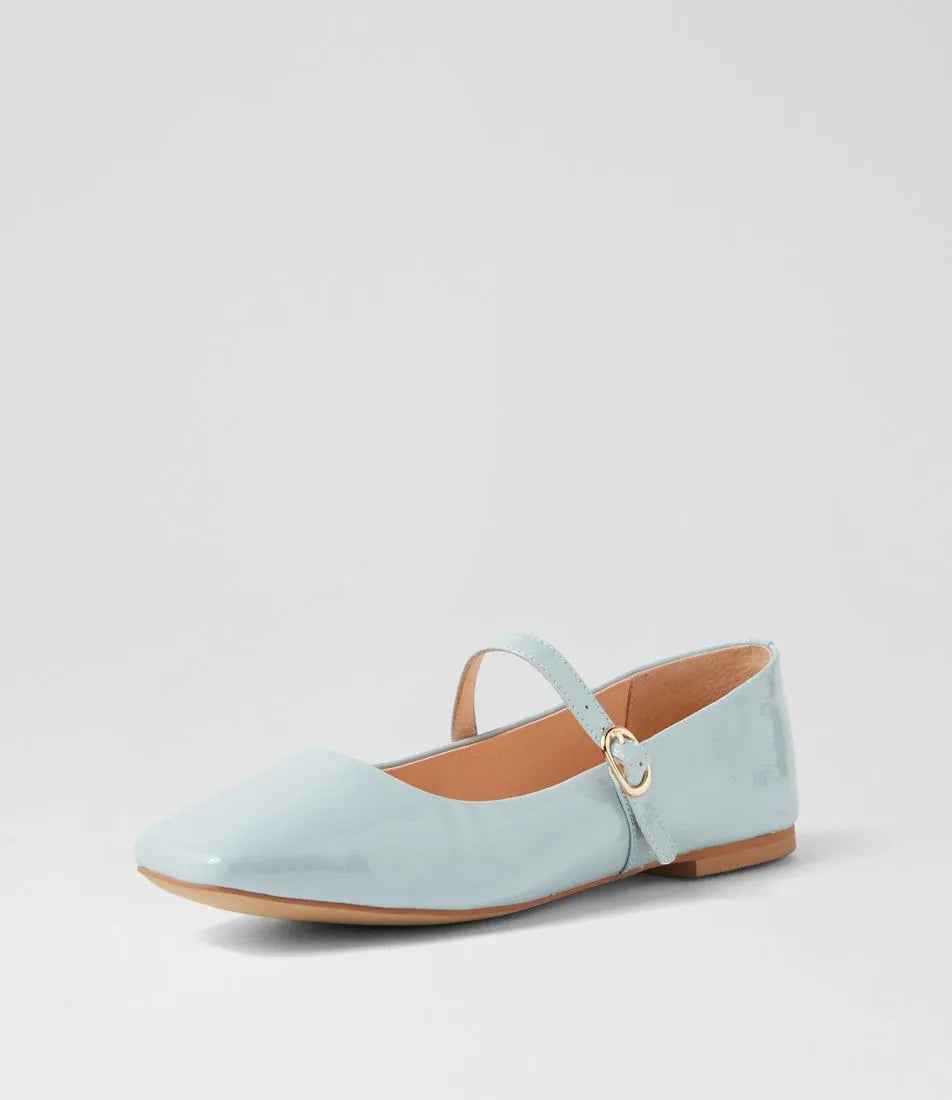 Mollini - Tokena Ballet Flat - Pale Blue Patent