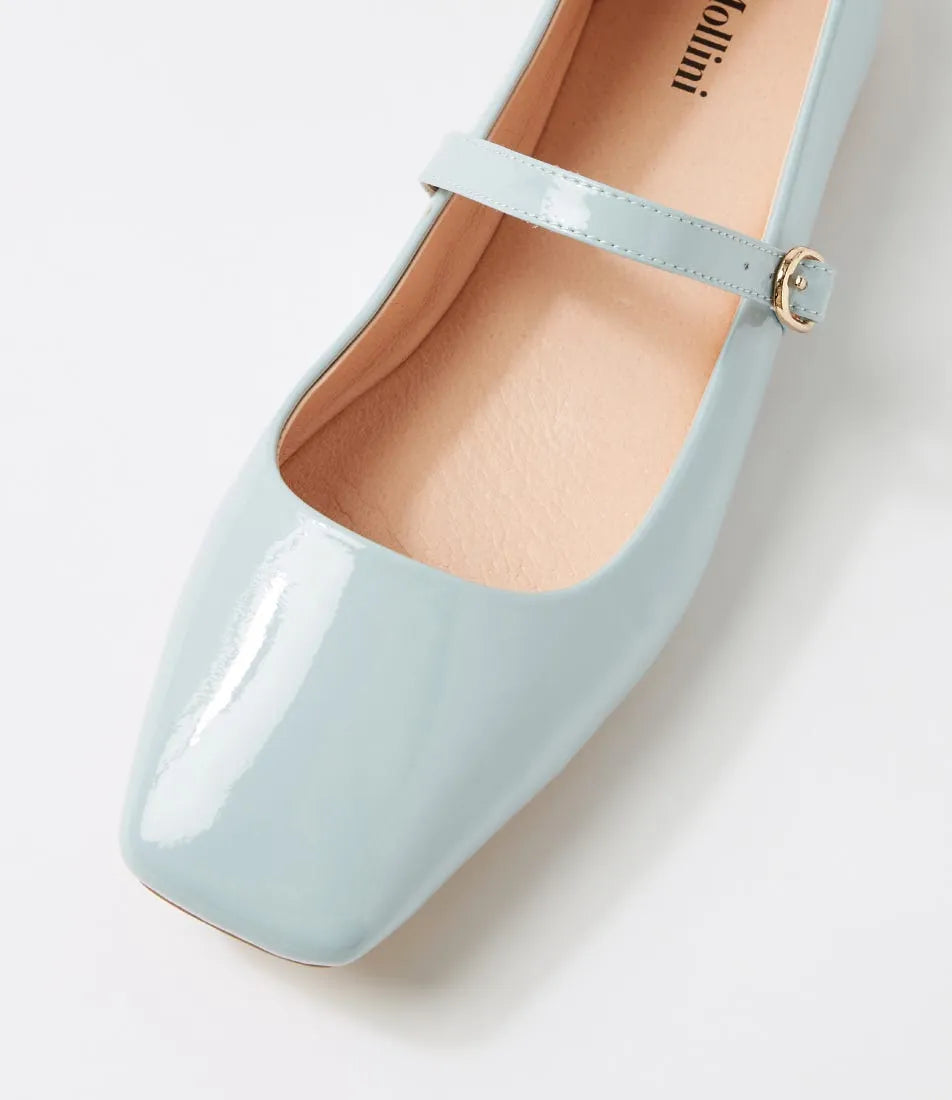 Mollini - Tokena Ballet Flat - Pale Blue Patent