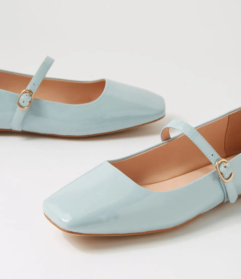 Mollini - Tokena Ballet Flat - Pale Blue Patent