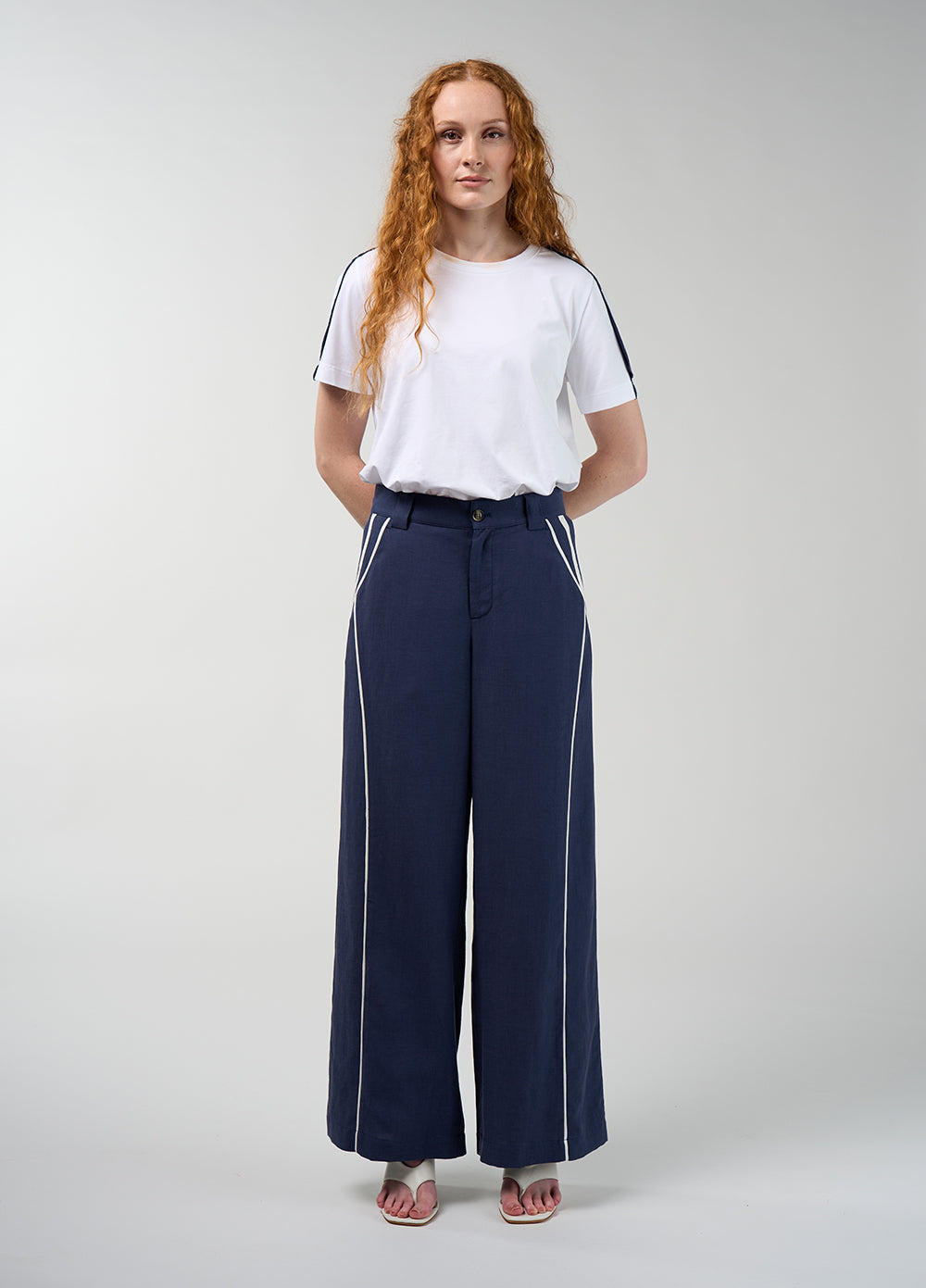 Madly Sweetly Duality Pant in Navy - front