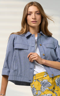 Madly Sweetly Signal Jacket in Navy - back