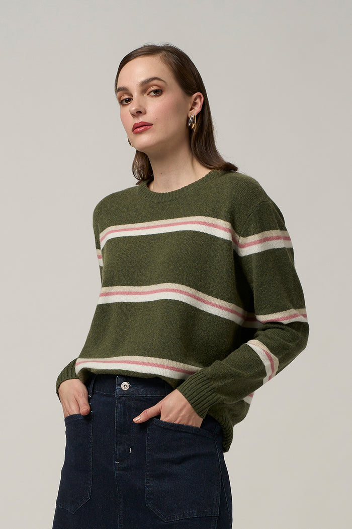 Madly Sweetly - Compass Stripe Sweater