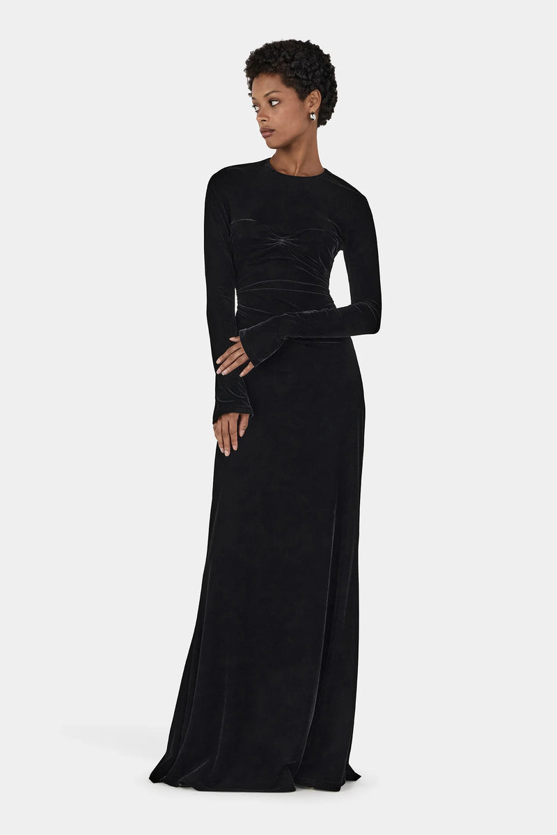 Hansen & Gretel - Murah Velvet Dress Eggplant