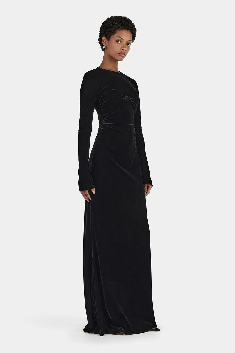 Hansen & Gretel - Murah Velvet Dress Eggplant