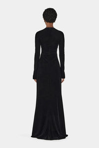 Hansen & Gretel - Murah Velvet Dress Eggplant