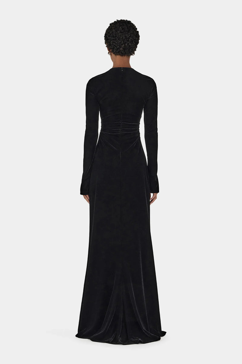Hansen & Gretel - Murah Velvet Dress Eggplant