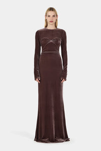 Hansen & Gretel - Murah Velvet Dress Eggplant