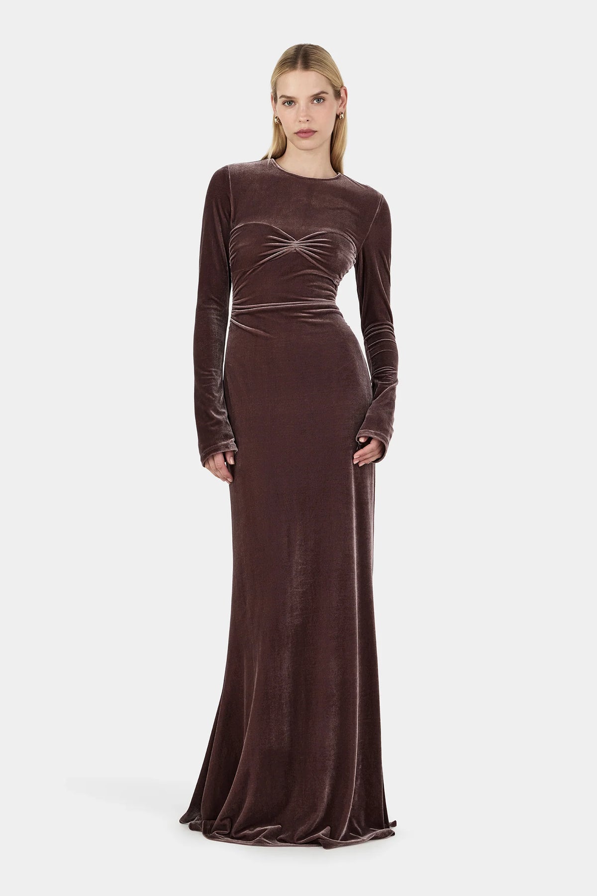 Hansen & Gretel - Murah Velvet Dress Eggplant