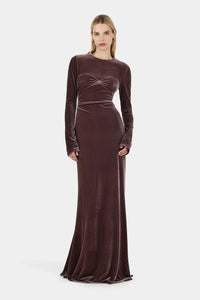 Hansen & Gretel - Murah Velvet Dress Eggplant