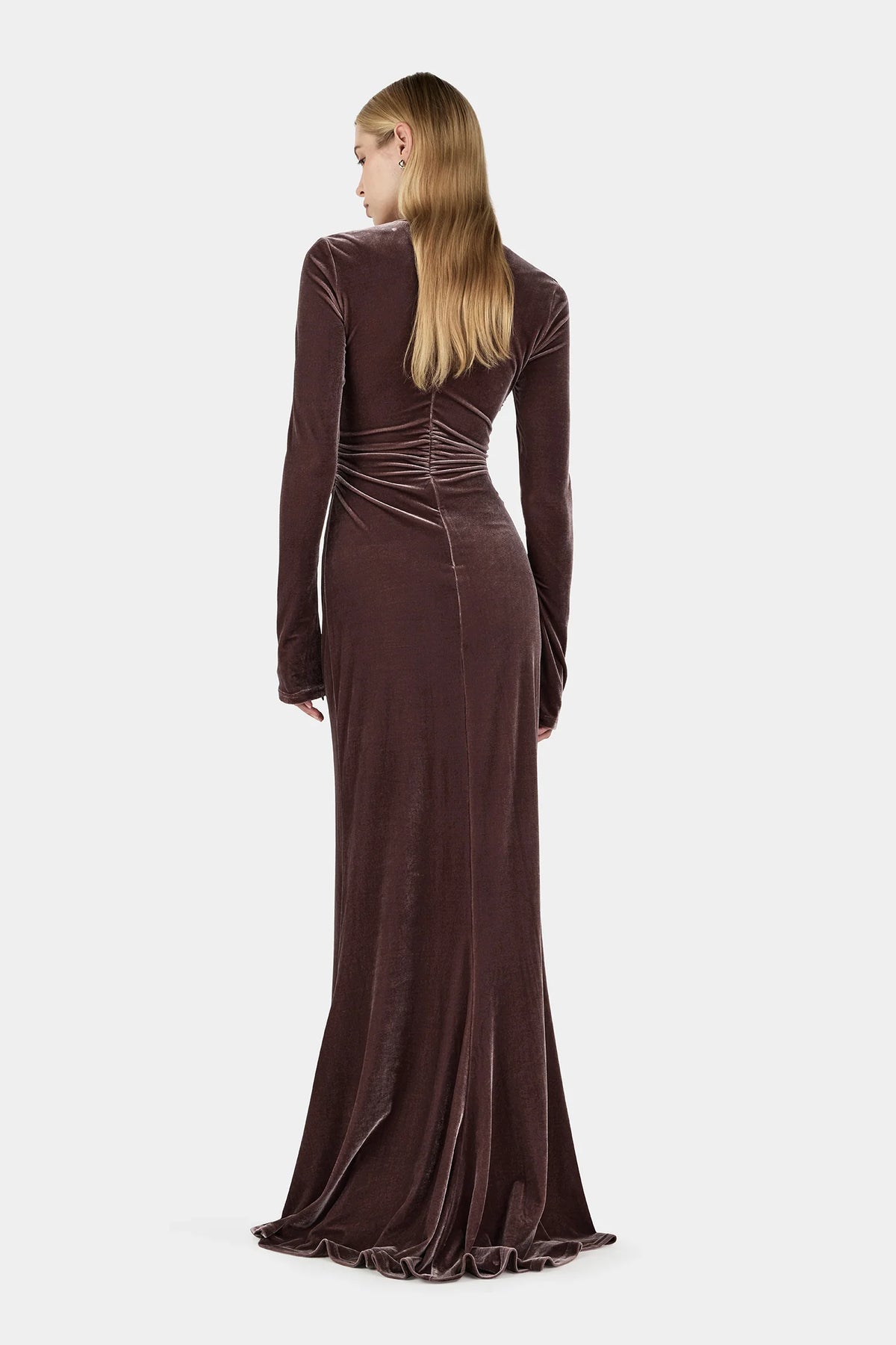 Hansen & Gretel - Murah Velvet Dress Eggplant