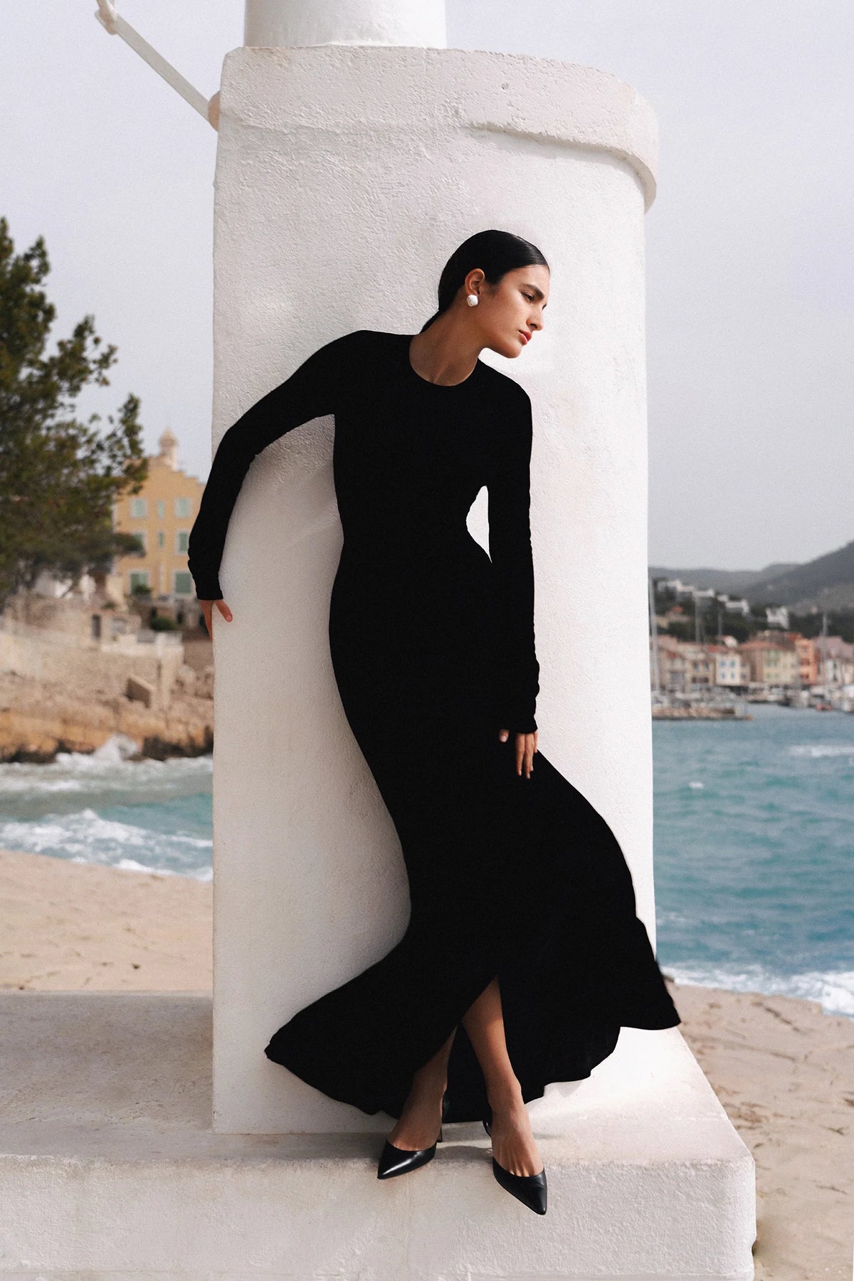 Hansen & Gretel - Murah Velvet Dress Eggplant