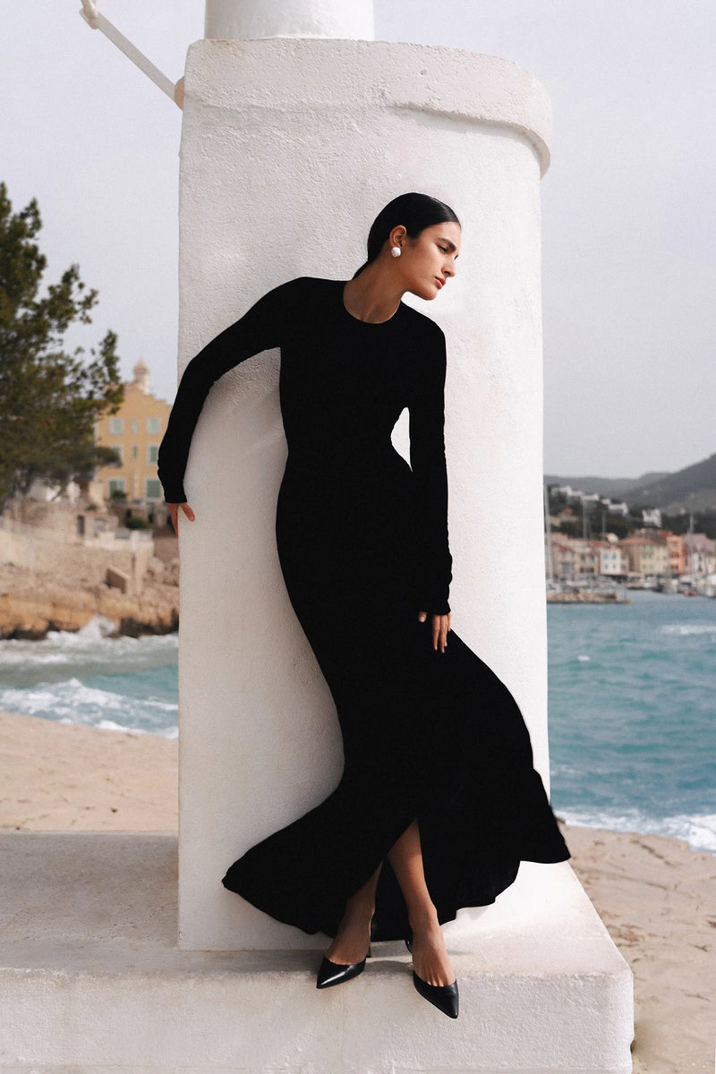 Hansen & Gretel - Murah Velvet Dress Eggplant