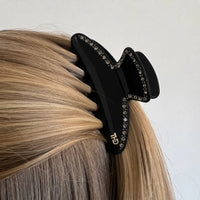 Tania Hird Mary Large Hair Claw with Crystals - Black