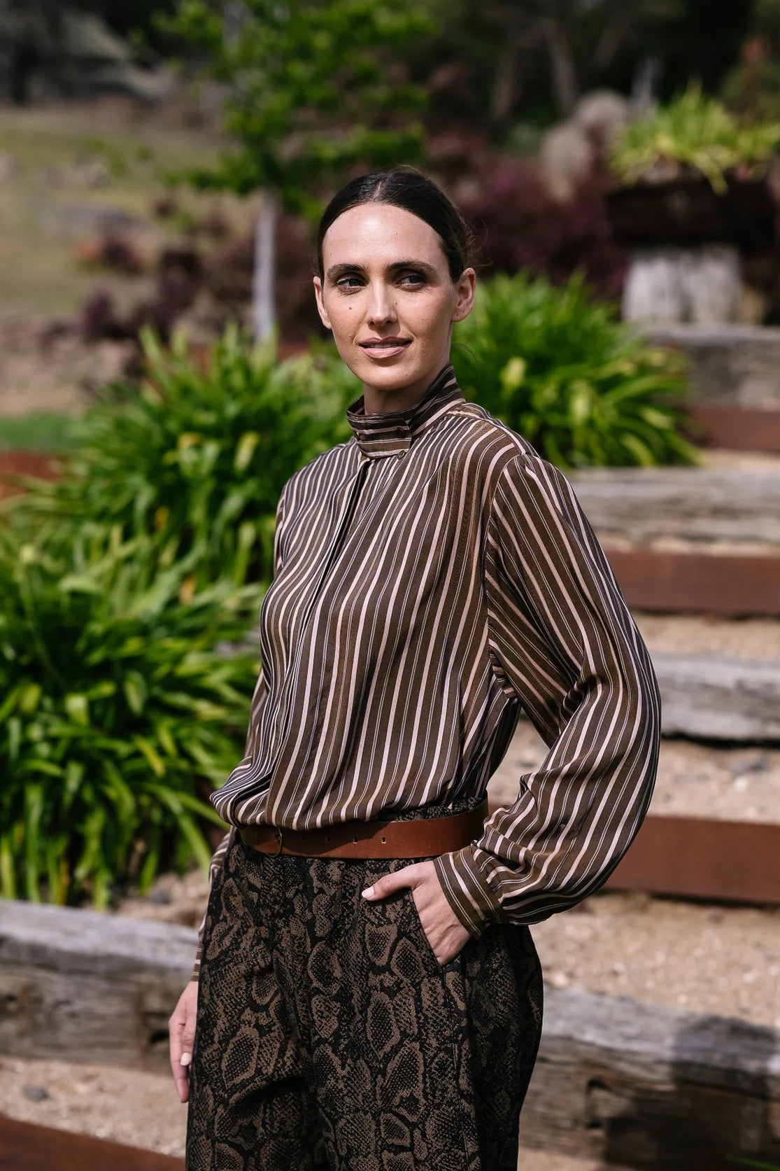 M.A.Dainty - Drew Shirt in Mud Cake