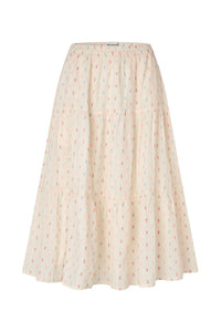 Lollys Laundry Morning Midi Skirt in Creme - front