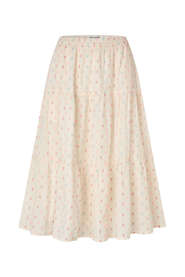Lollys Laundry Morning Midi Skirt in Creme - front