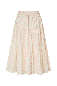Lollys Laundry Morning Midi Skirt in Creme - detail