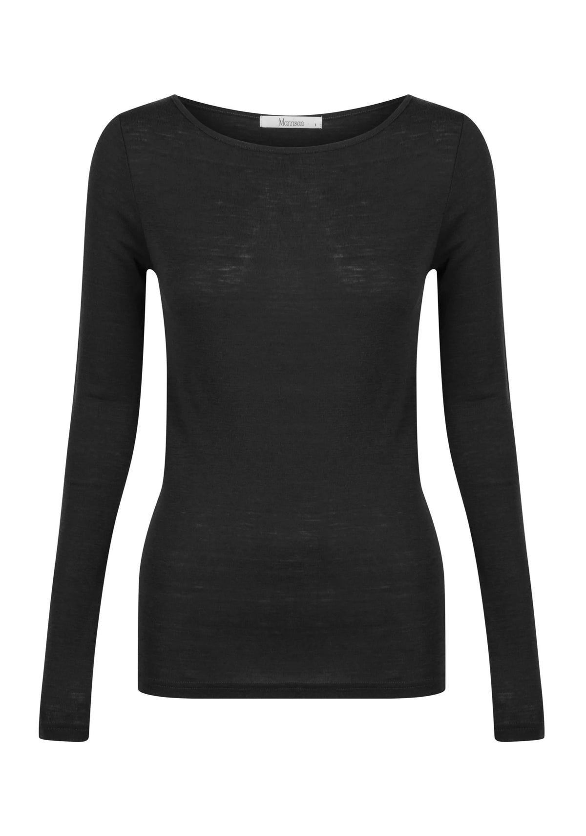 Morrison - Morri Merino Round Neck Tee Black