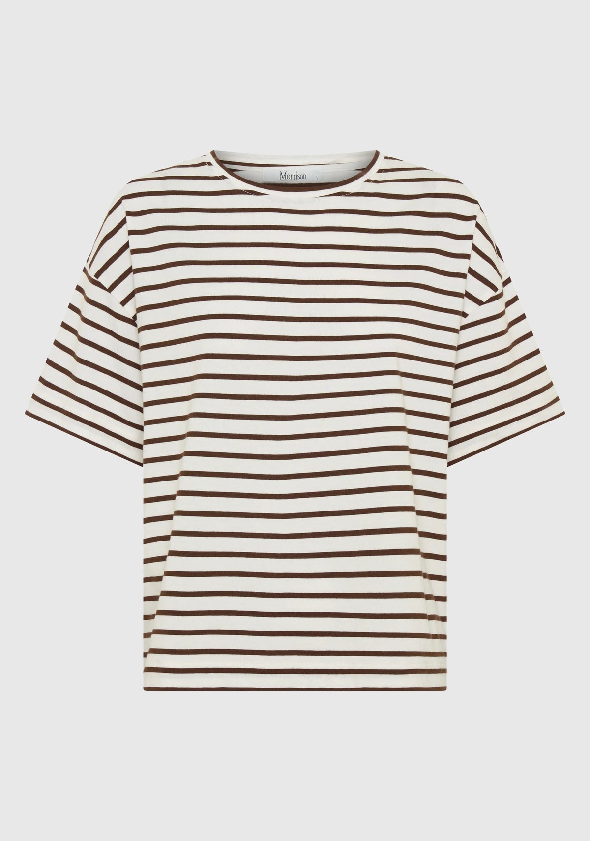 Morrison - Archie Striped Tee - Mocha/White