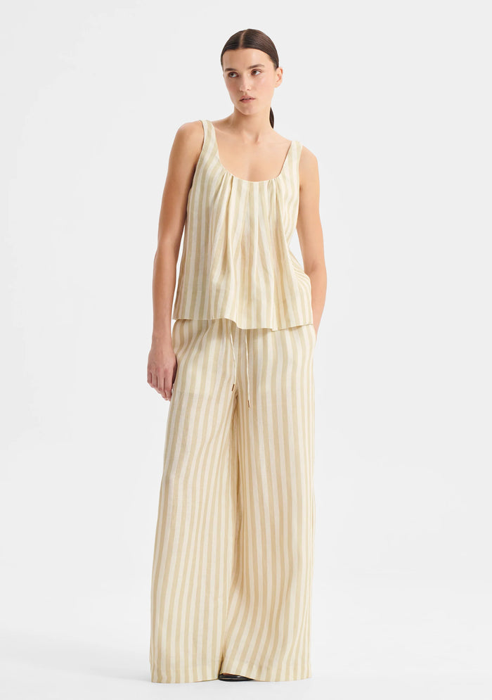 Morrison - Cybil Linen Top - Stripe