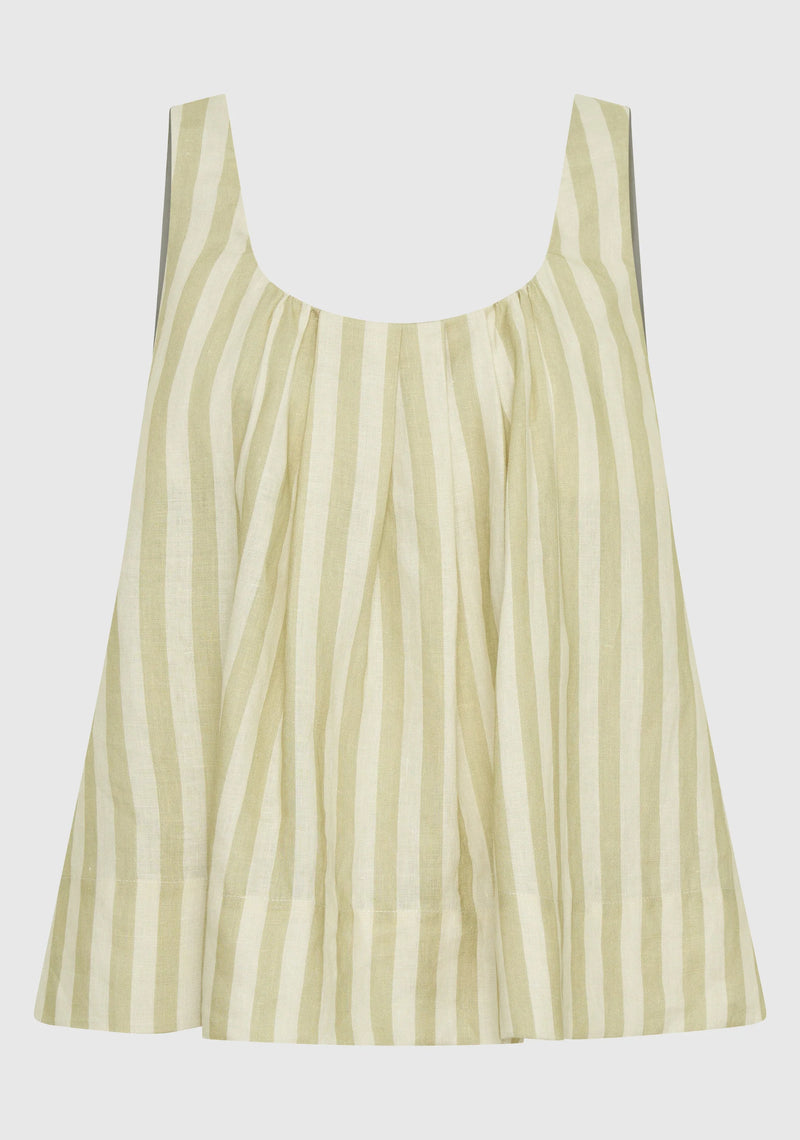 Morrison - Cybil Linen Top - Stripe