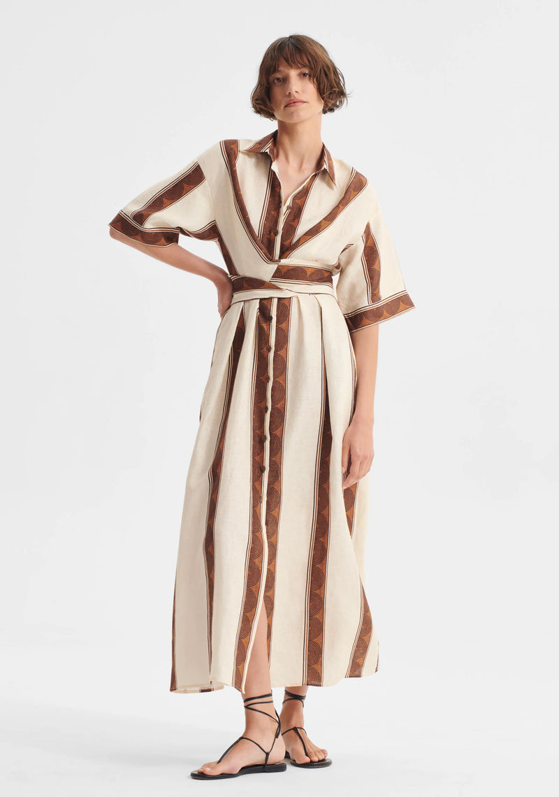 Morrison - Harriet Linen Shirt Dress - Print