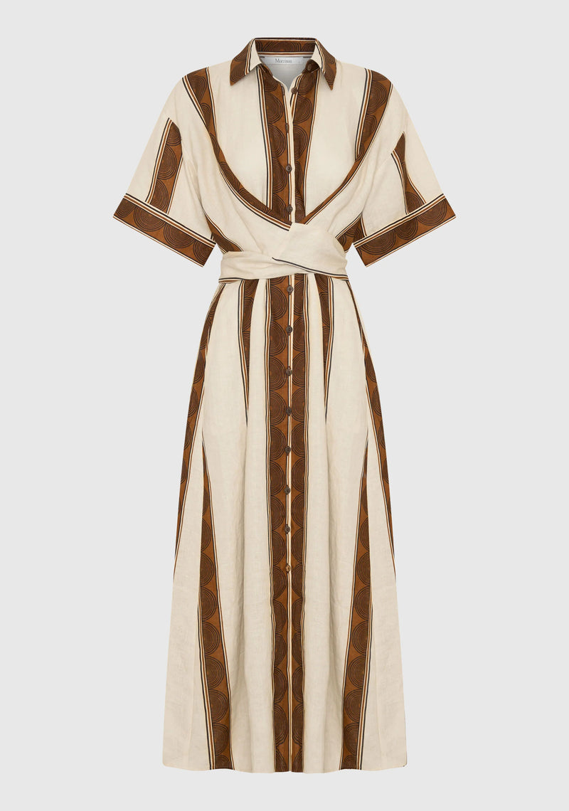 Morrison - Harriet Linen Shirt Dress - Print
