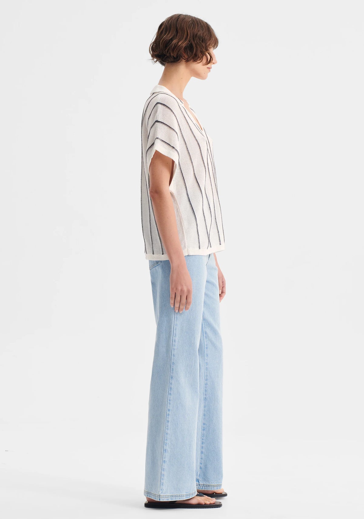 Morrison - Pippa Knit Polo Stripe