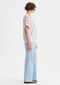 Morrison - Pippa Knit Polo Stripe