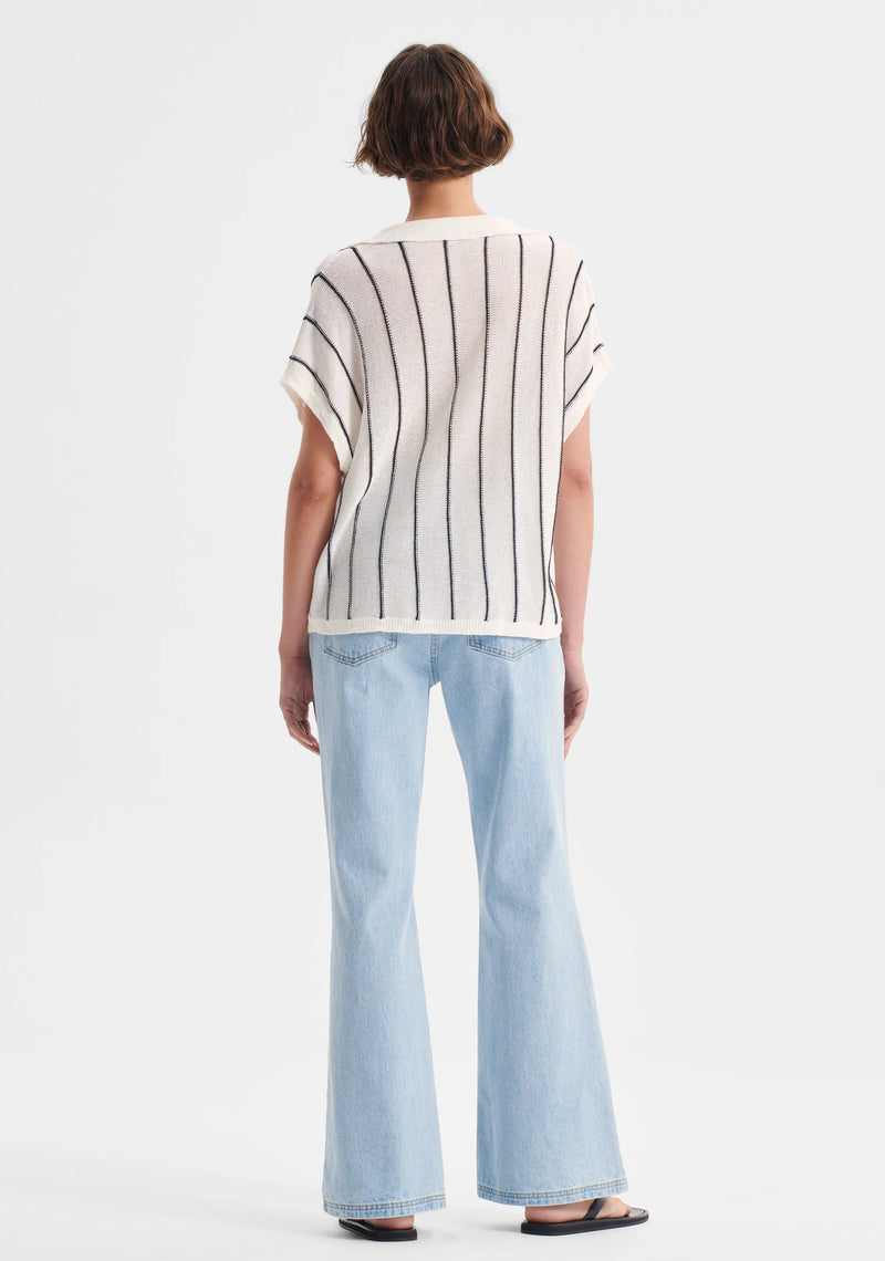 Morrison - Pippa Knit Polo Stripe