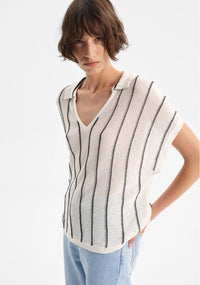 Morrison - Pippa Knit Polo Stripe