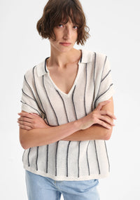 Morrison - Pippa Knit Polo Stripe