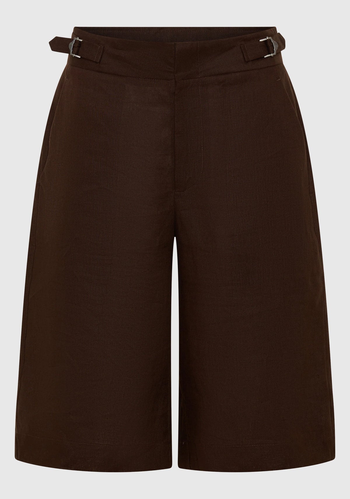 Morrison - Sonny Linen Bermuda Short - Chocolate