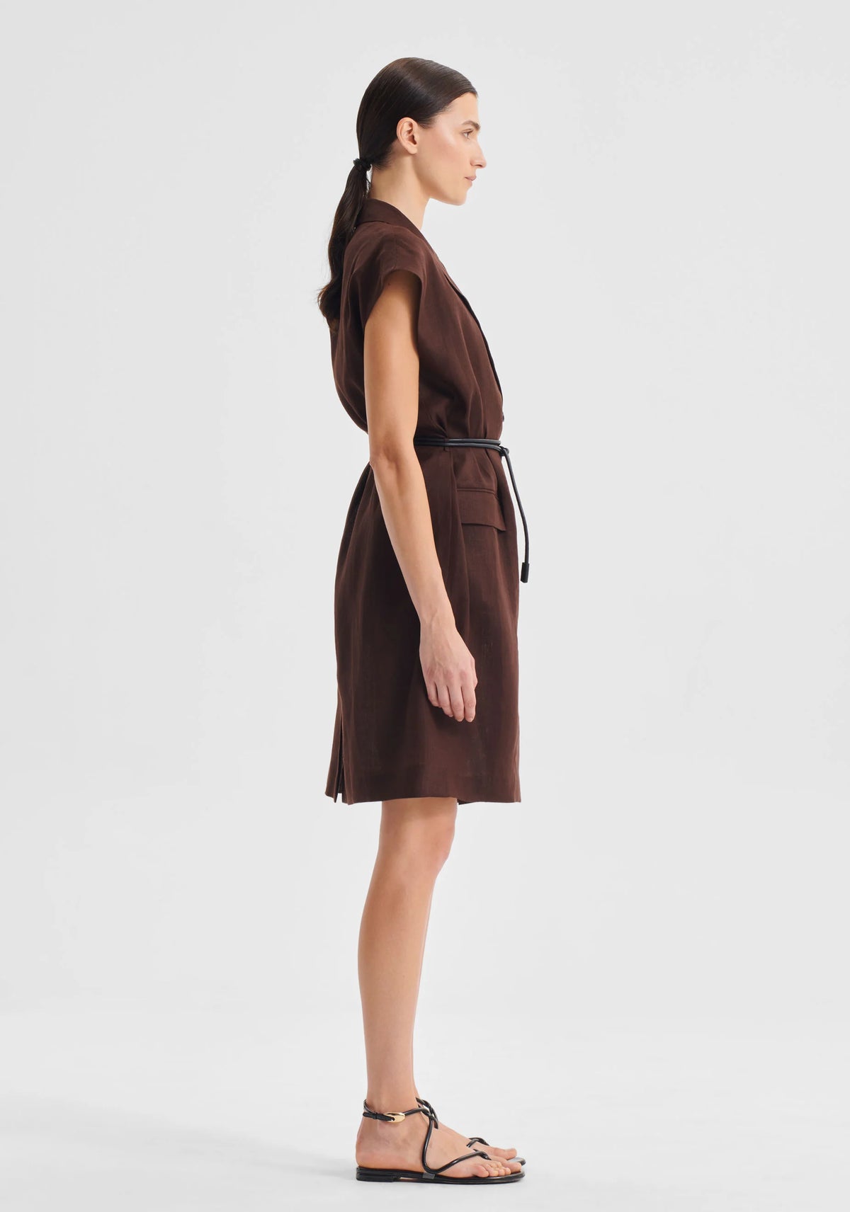 Morrison - Sonny Linen Shirt Dress - Chocolate