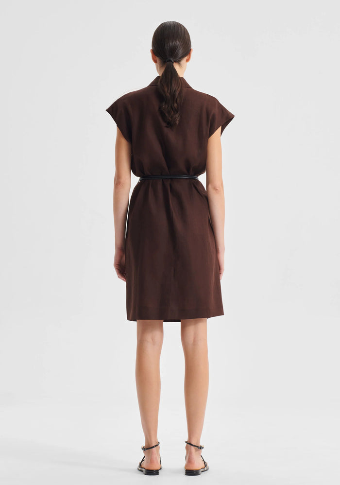Morrison - Sonny Linen Shirt Dress - Chocolate