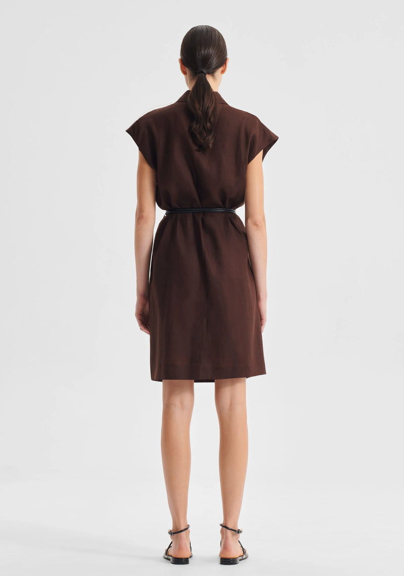 Morrison - Sonny Linen Shirt Dress - Chocolate